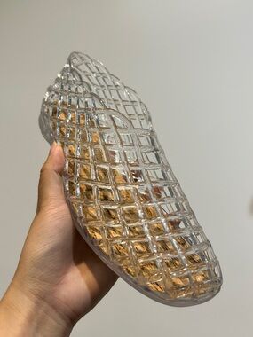 Clear Lattice Jelly Flat